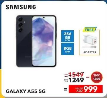 Samsung Galaxy A55 5G with 256GB ROM and 8GB RAM  (TRADE IN VALUE AED::250)