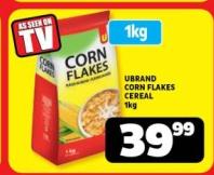 UBRAND Corn Flakes Cereal 1 kg 