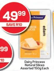 Dairy Princess Natural Slices Assorted 150g Each