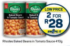 Rhodes Baked Beans in Tomato Sauce 410g