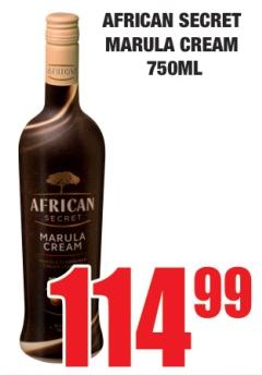 AFRICAN SECRET MARULA CREAM 750 ml