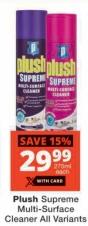 Plush Supreme Multi-Surface Cleaner All Variants